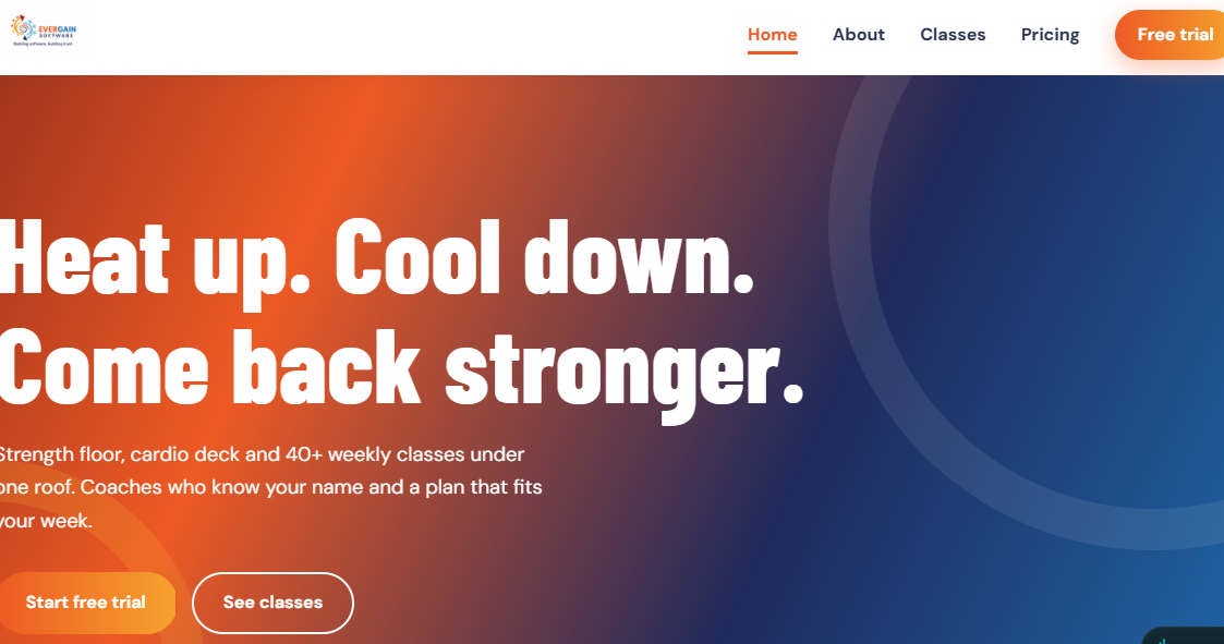 Gym Website Concept 2 preview